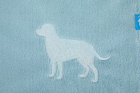 Animal Planet Bath Towel for Drying Dogs (Aqua) Embroidered Puppy Pattern, Super Absorbent Microfiber Towels 44 X 28. Great for Cleaning Pet After...