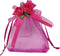50pcs Sheer Organza Favor Bags for Wedding 3.8x4.8'' Gift Bags Samples Display Drawstring Rose Pouches (hot Pink)...