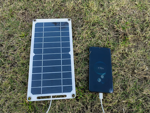 HUYINGC Solar Power Charger with 6 Watt Portable Solar Panel for 1.2V AA & AAA Ni-MH Ni-CD Household Rechargeable Batteries, and with 5V USB Outpu...