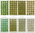 Woohome 112 PCS Static Grass Tuft Model Grass Tufts Railway Artificial Grass, 4 Color Bushy Tuft Flower Cluster Vegetation Groups for DIY Architec...