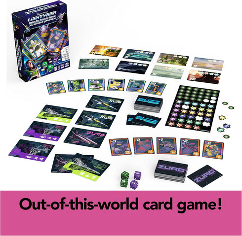 Disney Pixar Lightyear, Galactic Attack Card Dice Game Buzz Lightyear Emperor Zurg Toy Story Action Movie Board Game Toy, for Kids Ages 6 and up...