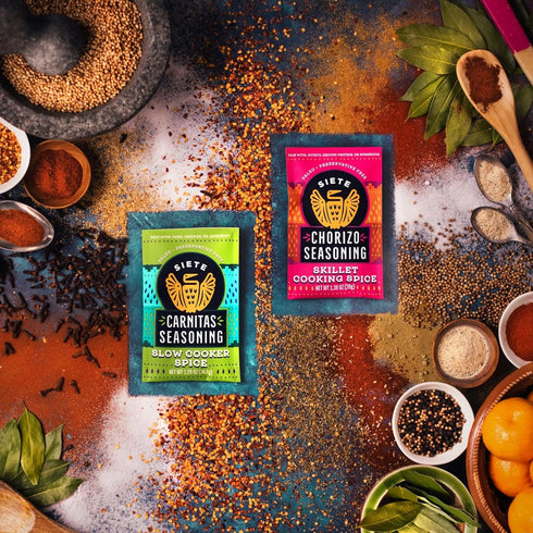 Siete Carnitas Seasoning Mix | Slow Cooker Spices | Gluten Free | Vegan | Paleo | Preservative Free (6 Packets) 42 Servings...