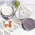 Stack Store Plus More China Storage Quilted Case for Dessert Plate, Bowls, Small Plate or Saucer - 8" W x 6" H - Gray - Includes 12 Felt Separator...