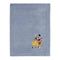 Disney Mickey and Friends Blue, Gold and Red Pluto and Mickey Mouse Be Happy Super Soft Appliqued Baby Blanket...