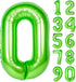 40 inch large green digital balloon number helium foil polyester film Jungle themed party birthday party anniversary decoration bright green digit...