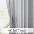 FMFUNCTEX Linen Semi Sheer Grey Curtains for Bedroom Living Room, Gray Curtain Panels 72 Inches Length Sheer Linen Textured Window Drapes Farmhous...