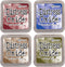Tim Holtz Ranger Distress Oxide Ink Bundle - Four 3" x 3" Pads (C - Classic : Aged Mahogany, Blueprint Sketch, Forest Moss, and Gathered Twigs)...
