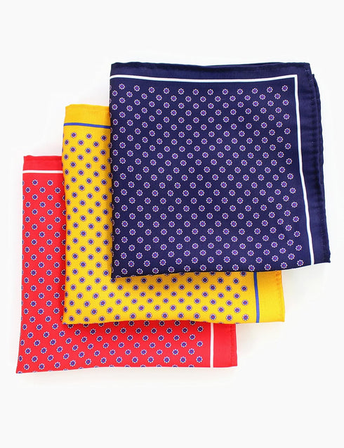 JEMYGINS 6PCS Silk Pocket Squares for Men Handkerchief Hanky Set...