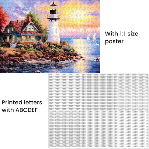 500 Piece Puzzle for Adults-Lighthouse | Recycled Cardboar Jigsaw Puzzles 500 Pieces | Challenging Family Activity Great Gift Idea for Family Frie...