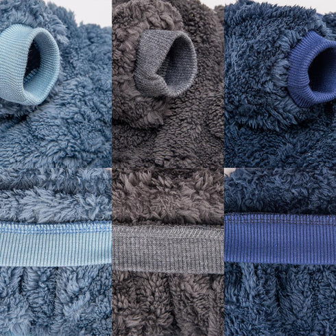 Dog Sweater, 3 Pack Dog Sweaters for Small Dogs or Cats, Girl or Boy, Warm Dog Clothes Shirt Coat for Winter Christmas (Blue, Dark Blue, Grey, Med...