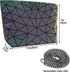 Geometric Purse for Women,Geometric Luminous Purses and Handbags,Geometric Bags and Holographic crossbody bag?Small?...