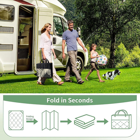 GENIMO Outdoor Rug 3' x 5' Waterproof for Patios Clearance, Reversible Outdoor Plastic Straw Camping Rug Carpet, Large Area Rugs Mats for RV, Camp...