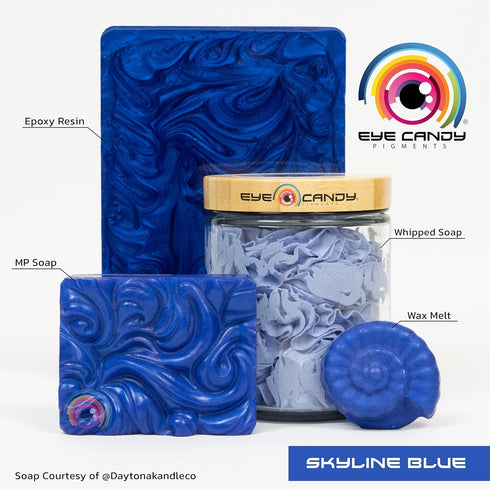 Eye Candy Premium Blue Mica Powder Pigment (25g) | Multipurpose DIY Arts and Crafts Additive | Acrylic Pouring, Woodwork, Epoxy, Resin, Bath Bombs...