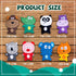 No Stuffing Dog Toys, 8 Pack Dog Squeaky Toys, Durable Plush Dog Toys, Cute Animal Plush Toys, Pet Entertaining Toys Interactive Teething Chew Toy...