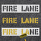 2pcs Fire Lane Stencils, 4 Inch Letter Stencils Flexible Plastic Parking Lot Paint Templates Parking Lot Stencils Fire Lane Template Traffic Curb ...