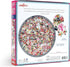 eeBoo: Piece and Love Women March! 500 Piece Round Circle Jigsaw Puzzle, Puzzle for Adults and Families, Glossy, Sturdy Pieces and Minimal Puzzle ...