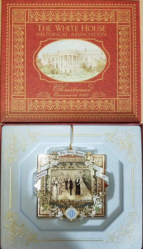 2007 White House Christmas Ornament, A President Marries in The White House...