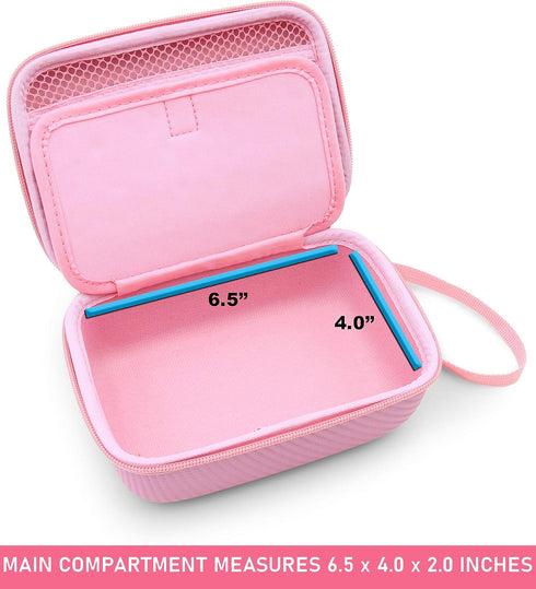 CASEMATIX Pink Travel Case Bag Compatible with Asthma Inhaler, Masks, Spacer - Case Only...