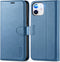 TUCCH Wallet Case, iPhone 12 Pro/12 5G, Lake Blue, TPU Shockproof Inner Shell, PU Leather, RFID Blocking, Card Holder, Magnetic Stand, Compatible ...