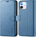 TUCCH Wallet Case, iPhone 12 Pro/12 5G, Lake Blue, TPU Shockproof Inner Shell, PU Leather, RFID Blocking, Card Holder, Magnetic Stand, Compatible ...