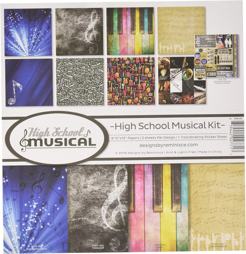 Reminisce (REMBC) High School Musical Scrapbook Collection Kit, Multi Color Palette...