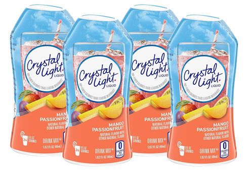 Crystal Light Mango Passionfruit Liquid Drink Mix, Caffeine Free, 1.62 fl oz. (Pack of 4)...