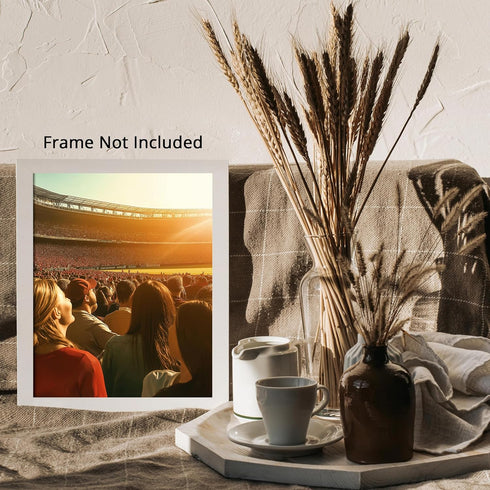Posterizer 1 pcs-Poster of a packed stadium under a beautiful sunset 2-Sports & Hobby Art Gifts for sports fans Decor for Home & Office- unframed ...