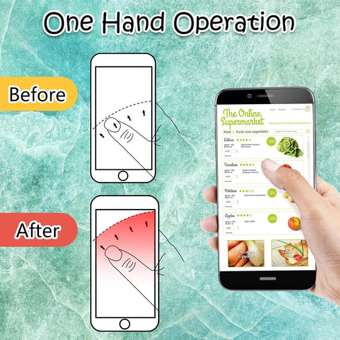 Honoson 9 Pieces Cell Phone Grip Holder Collapsible Holder Colorful Self-Adhesive Finger Ring Sublimation for Smartphone and Tablets(Marble)...
