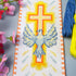 Povitrulya 'Holy Spirit' Counted Cross Stitch Bookmark Kit - DIY Embroidery Set for Adults with Paper Pattern, 16-Count Aida Canvas and Presorted ...