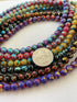 Linpeng 8mm Glass Beads Round Bulk for Bracelet, DIY Jewelry Supplies, Gift for Beader, 300 Beads Multi-Colors, Small...