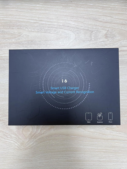 USB Charging Station, Ziwodiv 8-Port 60W/12A USB Charger Station, Multi Ports USB-A Charging Hub with LED Display, Compact Desktop Charger for Mul...