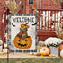 Halloween Garden Flag Cat Pumpkin Head Bat Buffalo Plaid Vertical Double Sided Flag Halloween Holiday Farmhouse Yard Lawn Outdoor Party Decor 12.5...