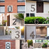 5 Inch House Numbers for Outside-Cast Iron Metal Home Address Number/Heavy Duty & Sturdy Unique Hammered Look/Number 8...