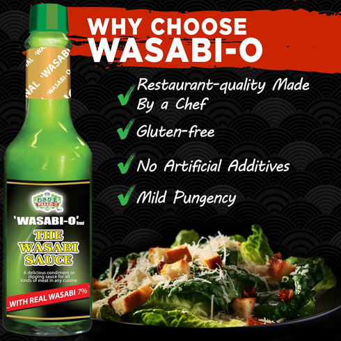 Wasabi-O Combo Set of 2 Wasabi Original Sauce 62g & Wasabi Red Chili Sauce 55g - The Perfect Match, Ideal Not Only For Sushi, Sashimi But For All ...