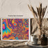 Posterizer 1 pcs- psychedelic funky hippie colorful art-Abstract & Modern Art-Fantasy & Fiction Art- Living Room Bedroom Decor- unframed wall art...