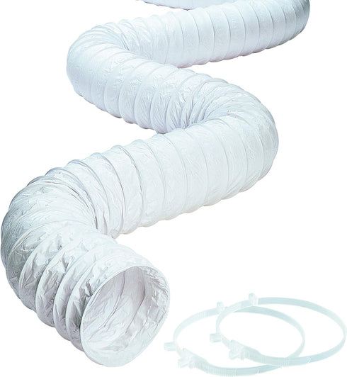 Deflecto CPH38W Hose Vinyl White 3x8 Inches