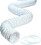 Deflecto CPH38W Hose Vinyl White 3x8 Inches