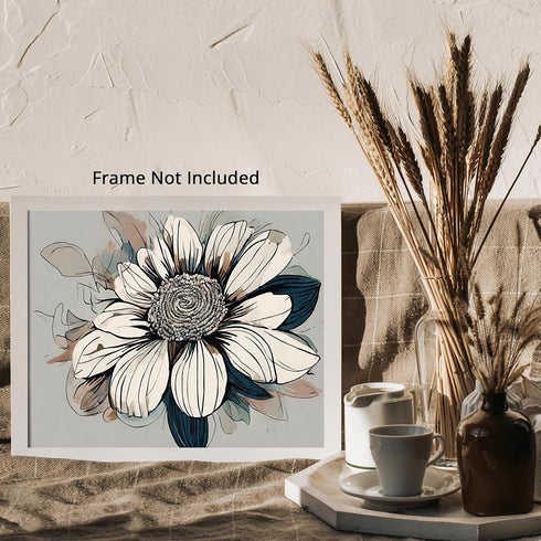 Posterizer 1 pcs-beautiful dainty flower in oil painting style 4-Floral & Botanical Art-Landscape & Nature Art-Decor for Home & Office- unframed w...