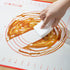 Non Slip Silicone Pastry Mat with Measurements Nonstick, 16 x 20 Inch Thick Baking Mat for Rolling out Dough Red Food Grade Silicone Baking Mats f...