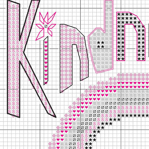 DIMENSIONS Kindness Matters Counted Cross Stitch Kit, 14 Ct. White Aida Cloth, Finished Project 5" x 7", Multicolor 4 Piece...