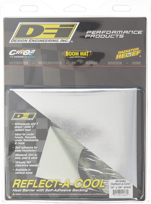 Design Engineering 010462 Reflect-A-Cool 24" x 24" Heat Reflective Adhesive Backed Sheets...