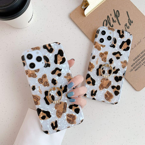 Qokey Compatible with iPhone 12/12 Pro Case 6.1 Inch 2020 for Men Women Girls - 360 Degree Rotating Ring Kickstand, Soft TPU Shockproof Cover, Bro...