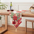 Decorative Christmas Poinsettias Candles Design Tapestry, 13" X 70" Table Runner...