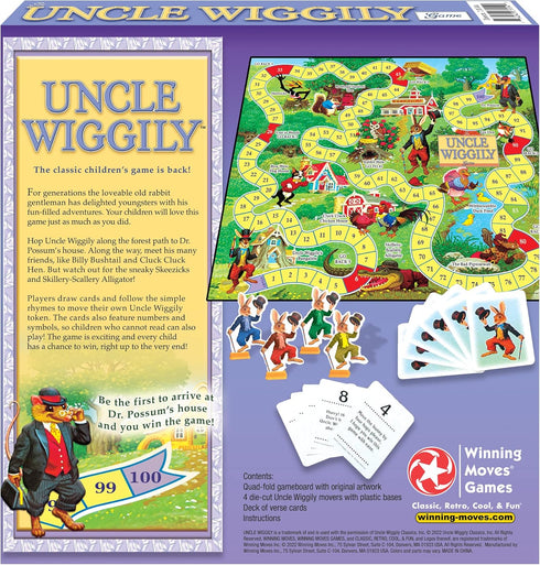Winning Moves Uncle Wiggily Games USA, The Classic Child's First Reading Game, for 2 to 4 Players, Ages 4+...