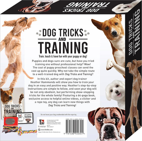 Hinkler Dog Tricks and Training Box Set - Pet Care Guide - Dog Training - Household Essentials -Exclusive Access to Online Dog Training Videos - C...