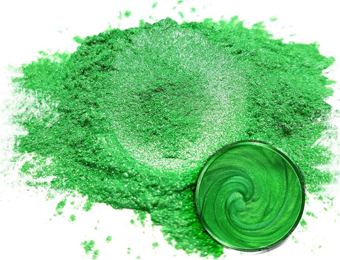 Eye Candy Pigments Premium Green Mica Powder - Imperial Jade (50gr) - for Epoxy, Resin, Soap, Paint, Woodworking, Acrylic Pouring, Bath Bombs, Fis...