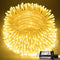 JMEXSUSS 200 LED Warm White Christmas Lights Outdoor, 66 Ft Twinkle Fairy Indoor String Lights for Classroom Clear Wire Plug in, String Lights for...