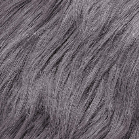 4 Pieces Faux Fox Fur Square Fabric Shaggy Fur Patches Fabric Cuts Chair Cover Seat Cushion Pad for DIY Craft(Gray)...