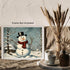 Posterizer 1 pcs-cute snowman in snowy wintery nature 6-Holiday Poster Collection-Landscape & Nature Art-Living Room Bedroom Decor- unframed wall ...
