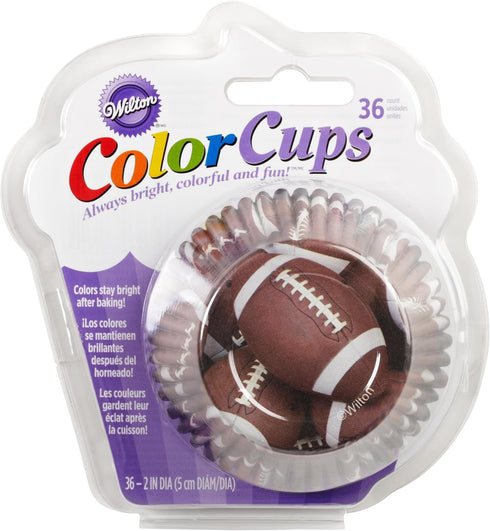 Wilton Standard Baking Cups, 36-Count, Football Color...